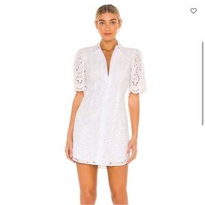 All Saints White Lace Mini Dress